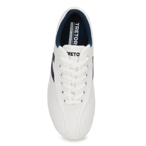 Tretorn Women’s 'Nylite Plus Canvas' Sneakers - White/Navy - Picture 5 of 10